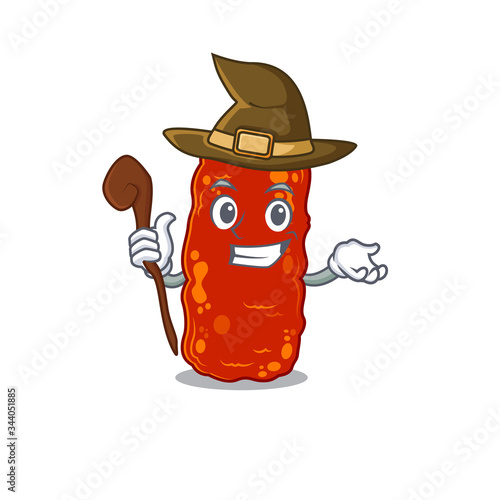 Acinetobacter bacteria sneaky and tricky witch cartoon character