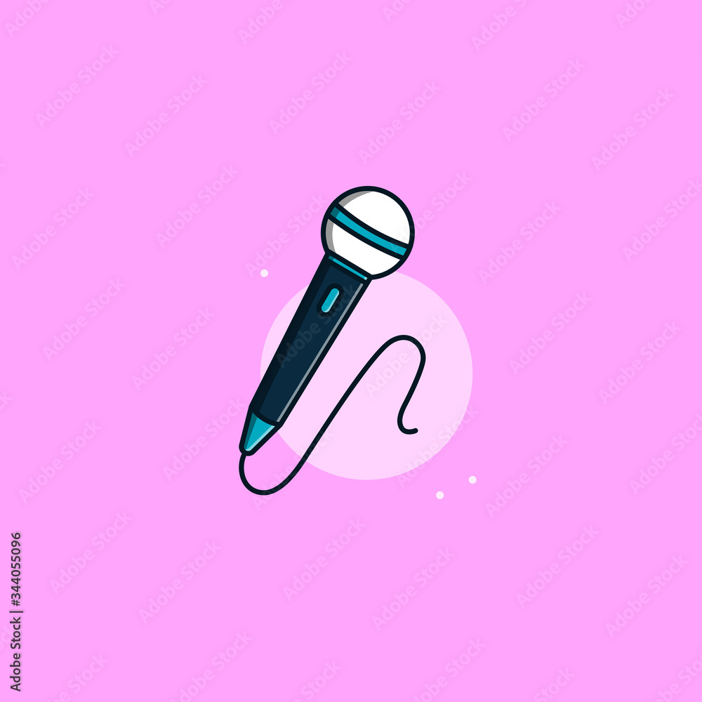 Micophone vector illustration Micophone vector illustration