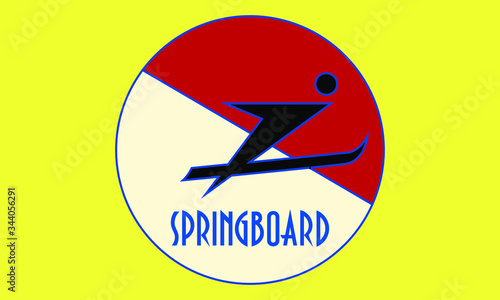 Logo for ski school springboard