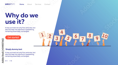 Jury giving evaluation and showing scorecards. Set of human hands holding cards with numbers, amount of scores, points. Vector illustration for competition, contest, judge, feedback, game concept