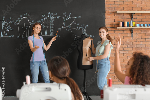 Female teachers conducting ...