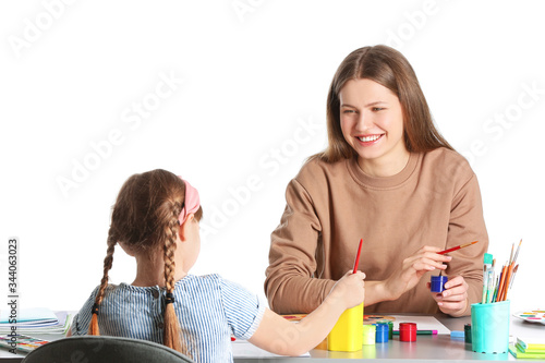 Drawing teacher giving priv...