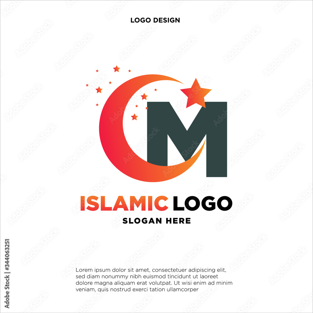 Simple and clean logo design initial M shaped like a Moon. Simple and clean logo design initial M shaped like a Moon.