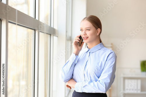 Portrait of young businessw...