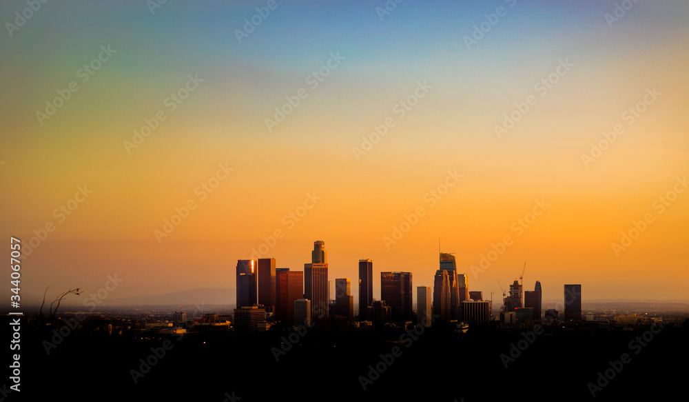 Los Angeles Skyline at Sunset