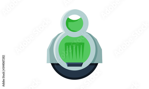 Electrical Monowheel Personal Eco Friendly Alternative Electric Transport Vector Illustration