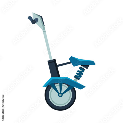 Modern Self Balancing Electric Gadget, Personal Alternative Vehicle Vector Illustration