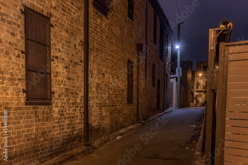 Fototapeta Naklejka Na Ścianę i Meble -  narrow old street at night