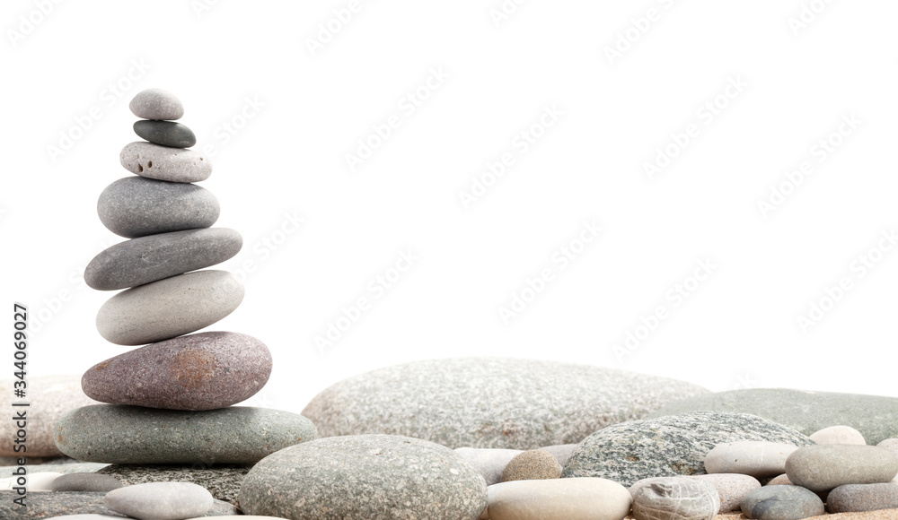 Pyramid of sea pebbles Pyramid of sea pebbles