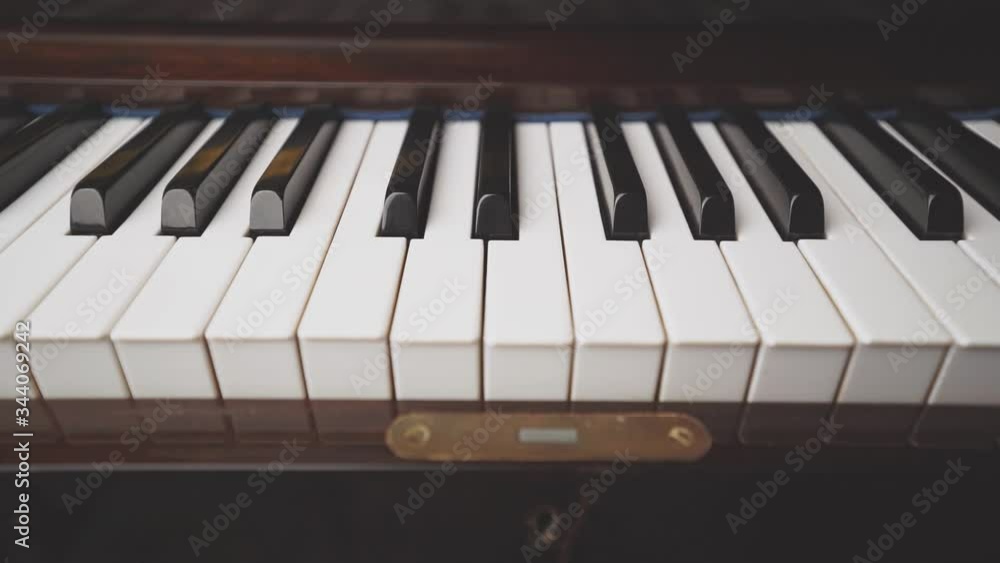 Classic piano keys zoom in Classic piano keys zoom in