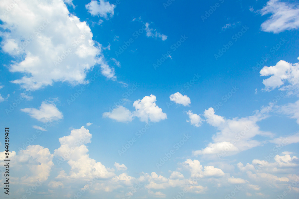 blue sky with clouds