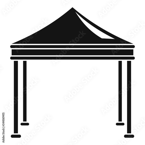 Event garden tent icon. Simple illustration of event garden tent vector icon for web design isolated on white background