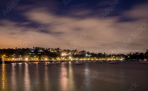 clouds moving over the bay at night © Tim