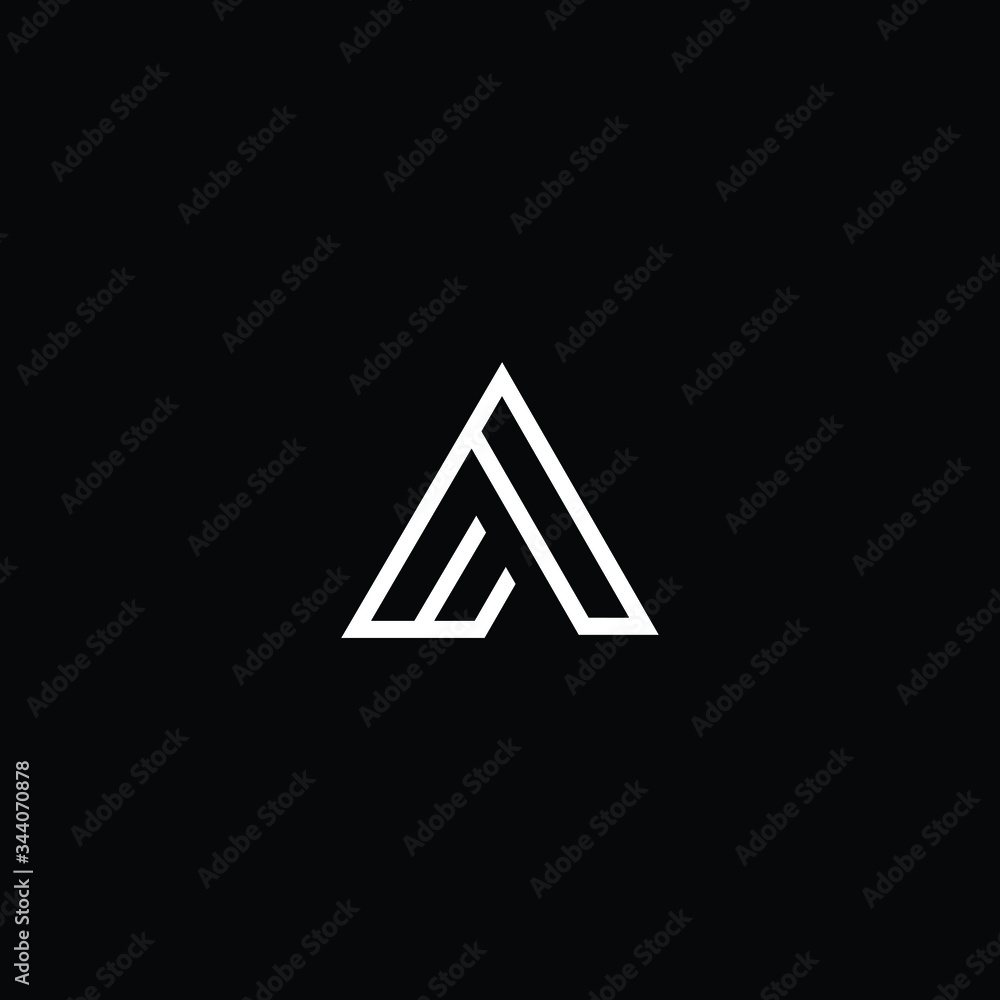Minimal elegant monogram art logo. Outstanding professional trendy awesome artistic AA AW WA initial based Alphabet icon logo. Premium Business logo White color on black background Minimal elegant monogram art logo. Outstanding professional trendy awesome artistic AA AW WA initial based Alphabet icon logo. Premium Business logo White color on black background