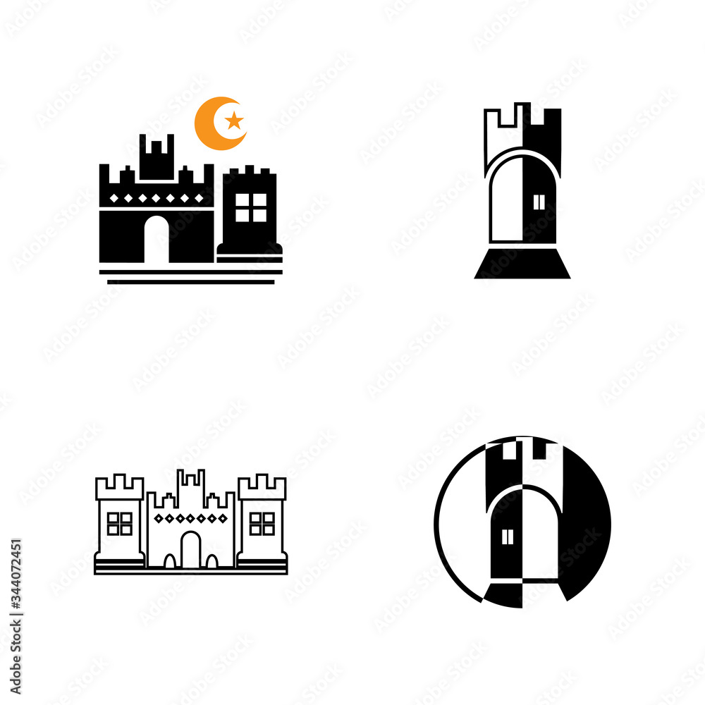 simple ilustration castle ,Palace icon editable logo design simple ilustration castle ,Palace icon editable logo design