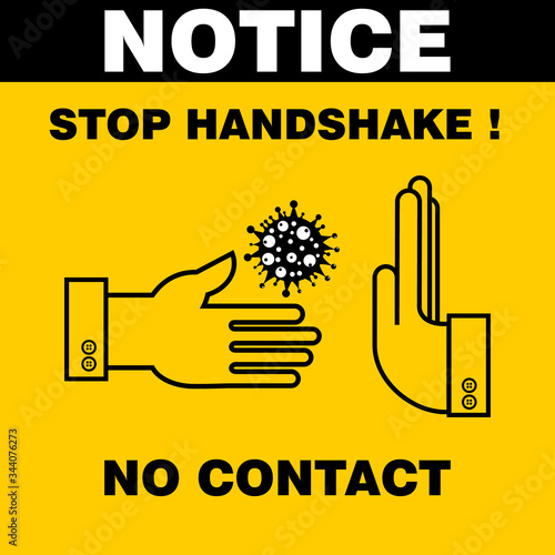 Do Not Contact, poster and Banner vector
