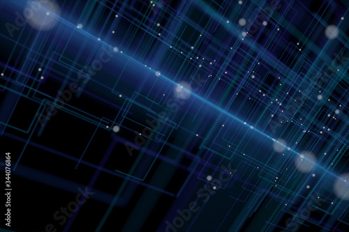 3D background image rendered using a computer