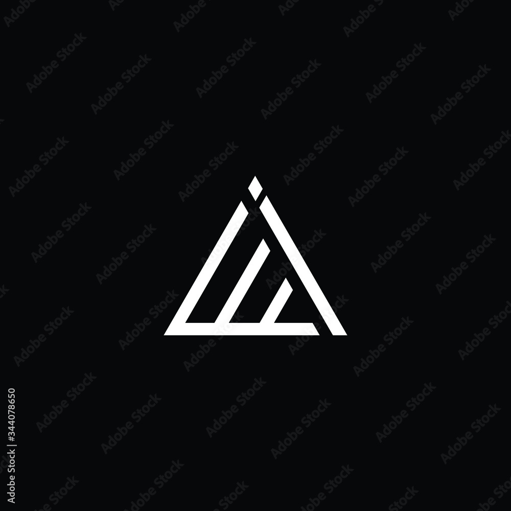 Professional Innovative Initial WI logo and IW logo. Letter WI IW Minimal elegant Monogram. Premium Business Artistic Alphabet symbol and sign Professional Innovative Initial WI logo and IW logo. Letter WI IW Minimal elegant Monogram. Premium Business Artistic Alphabet symbol and sign