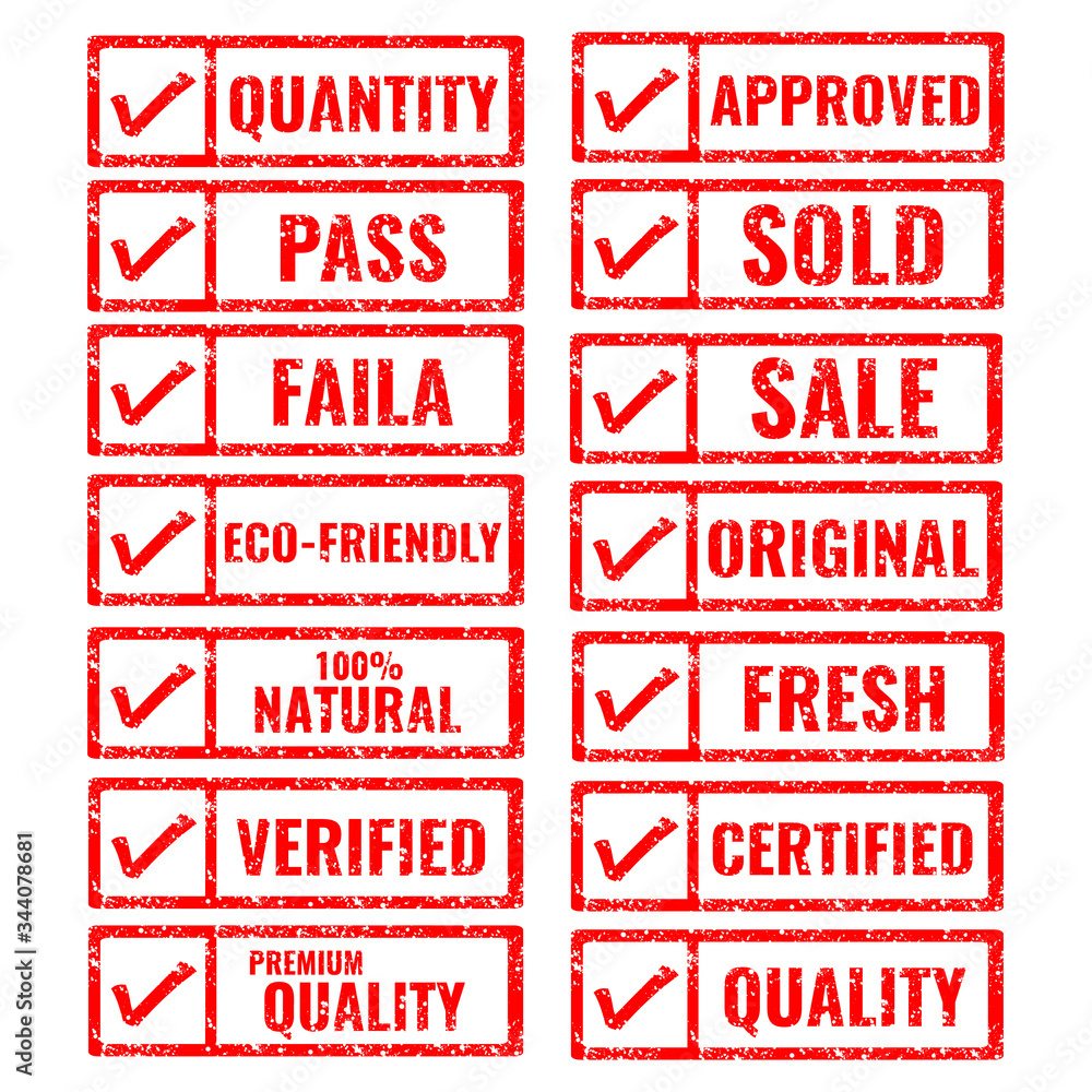 Business rubber stamp set. Raw grunge stamp sign vector.
All stamp icon collectionA