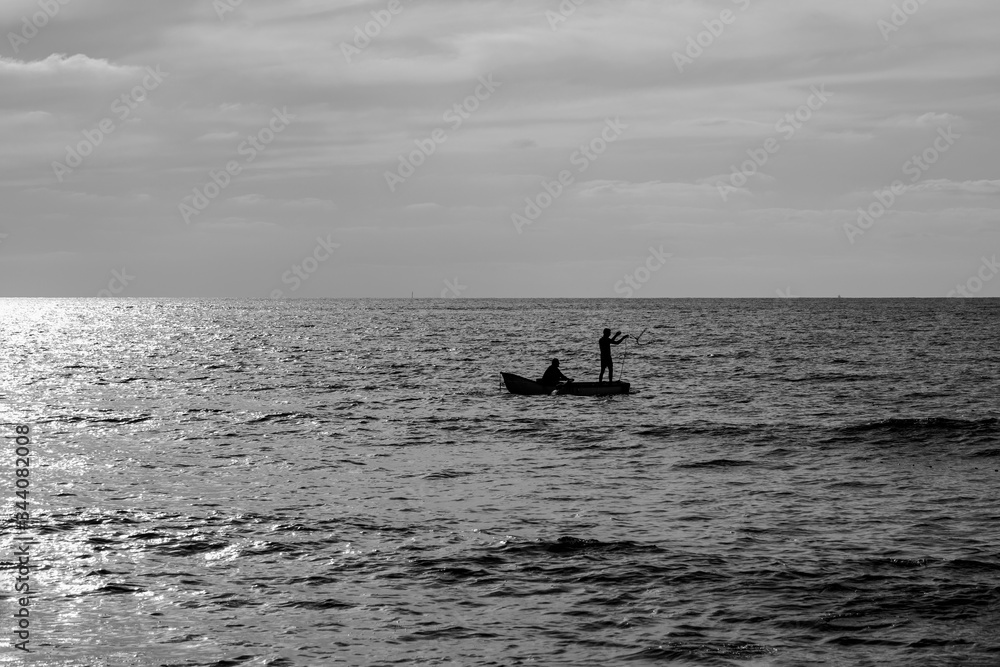 Fototapeta premium fishing in the sea