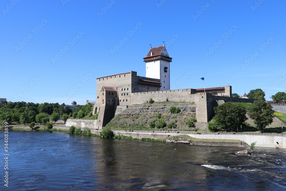 Narva, Estonia , 2018-05-30 . Castle of Hermann.