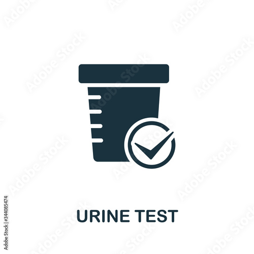 Urine Test icon. Simple illustration from medical equipment collection. Creative Urine Test icon for web design, templates, infographics and more