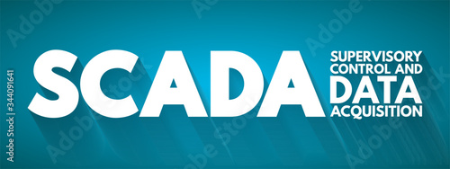 SCADA - Supervisory Control And Data Acquisition acronym, technology concept background