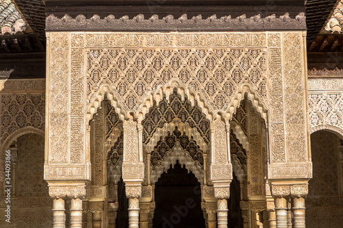 Courtyard of the Lions in the Alhambra Granada, Spain © robertdering