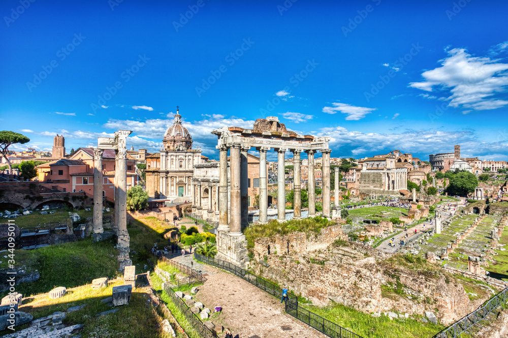 Forum Romanum During a Sunny Day, Rome