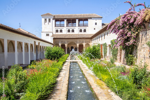 Patio de la Acequia La Alhambra, Granada, Spain © robertdering