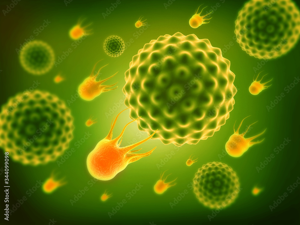 Covid 19 virus background. 3d illustration.. Covid 19 virus background. 3d illustration..