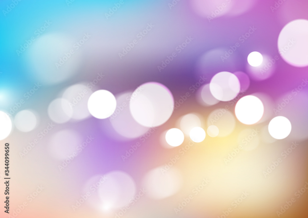 Bokeh lights on blurred colors background Bokeh lights on blurred colors background