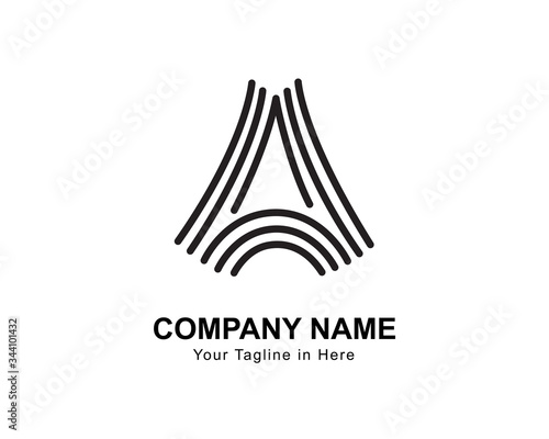 monogram tower A simple initial logo design inspiration