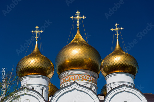 Canvas Print Golden domes of the russian orthodox church