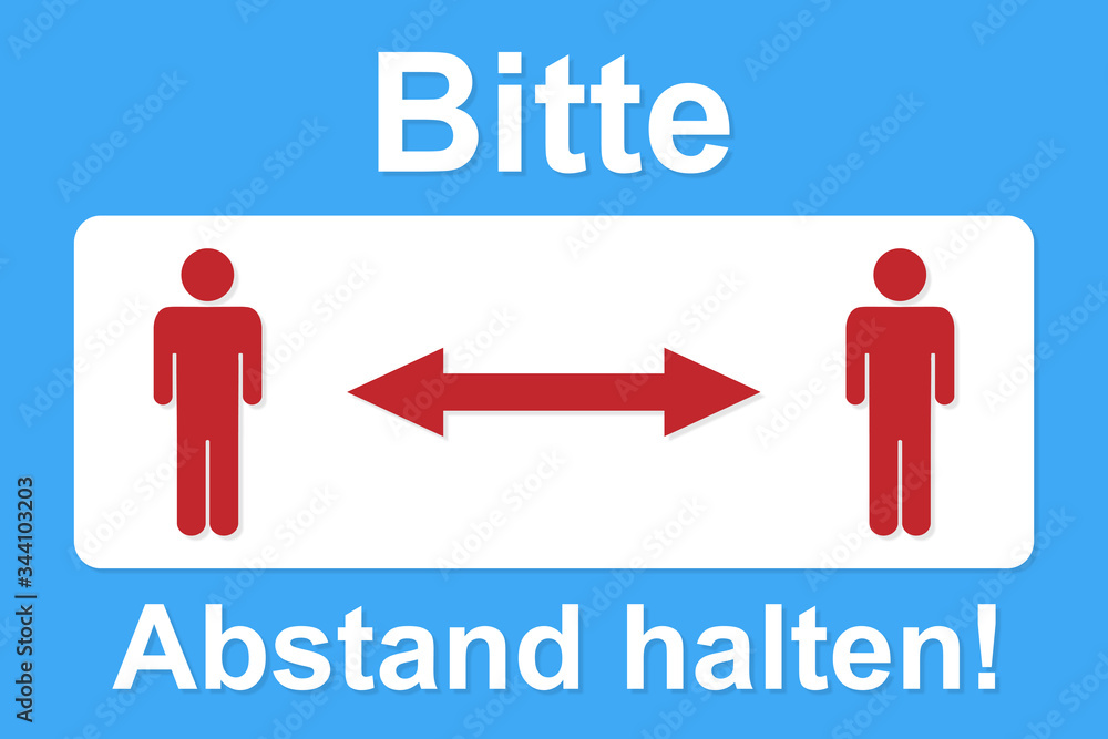 Bitte Abstand halten! Bitte Abstand halten!