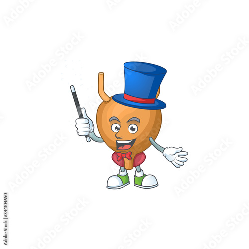 Talented bladder Magician cartoon character design style