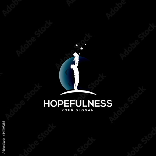 parents holding children to reach stars