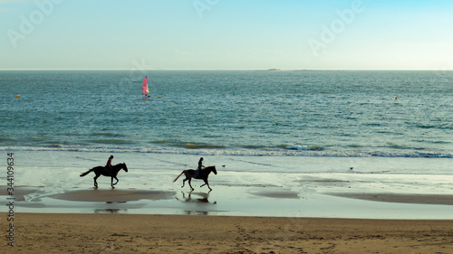 Quadro su tela Balade à cheval La Baule France