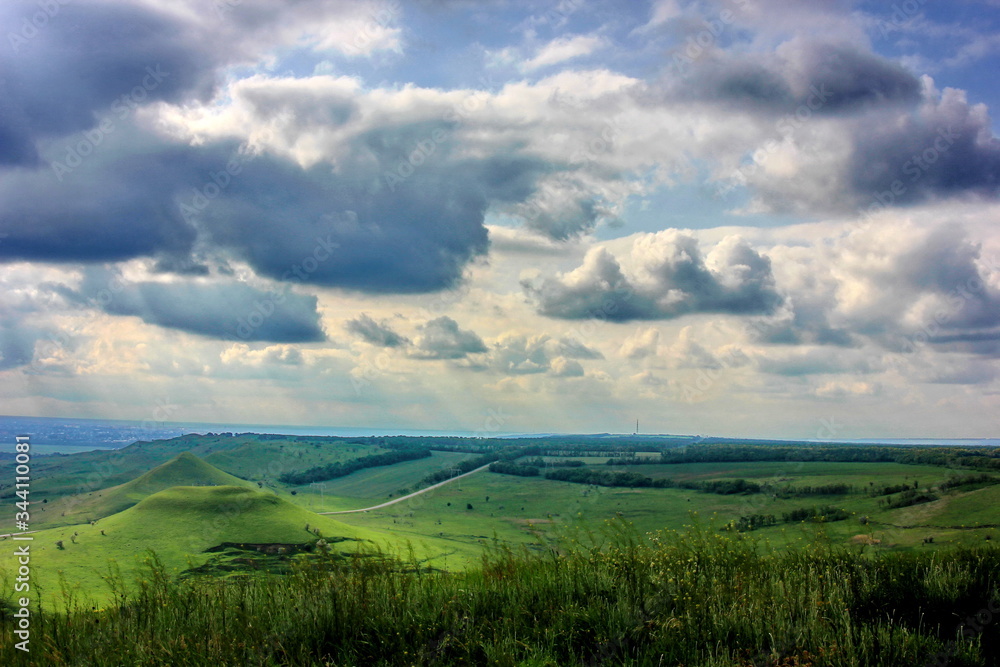 Fototapeta premium landscape with clouds