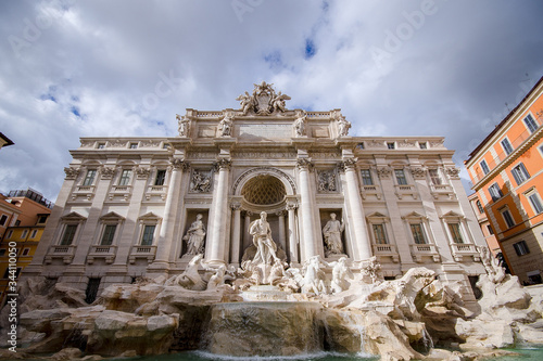 Canvastavla Fontana di trevi, rome, italy