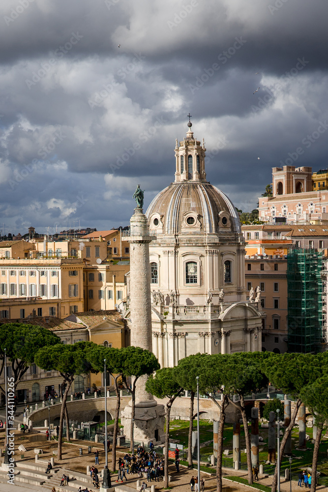 View from Piazza Venezia-Rome