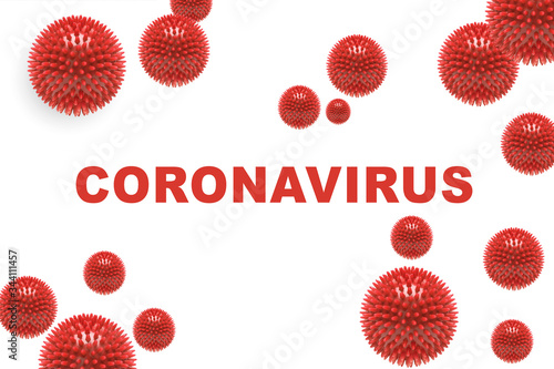 COVID-19. Coronavirus concept inscription typography design logo vector illustration on white background. World Health Organization WHO introduced name for Coronavirus disease COVID-19. Corona covid19 photo