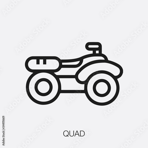 quad icon vector sign symbol