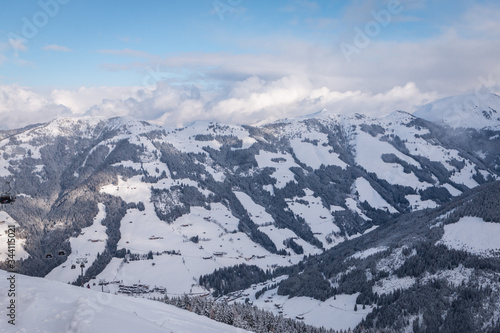 Panoramica delle montagne di Alpbachtal, Sud Tirolo Austria © Graziano