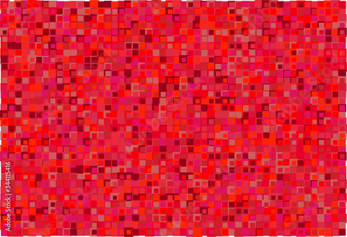 Artistic modern vector background from shades of red random mosaic pattern with random sized shades of red borders, useful for art, backgrounds, wallpapers and wrapping papers, etc