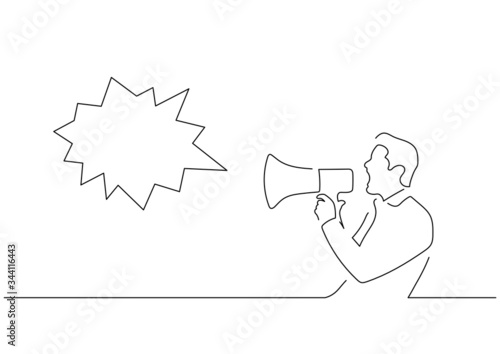 Communication isolated line drawing, vector illustration design.