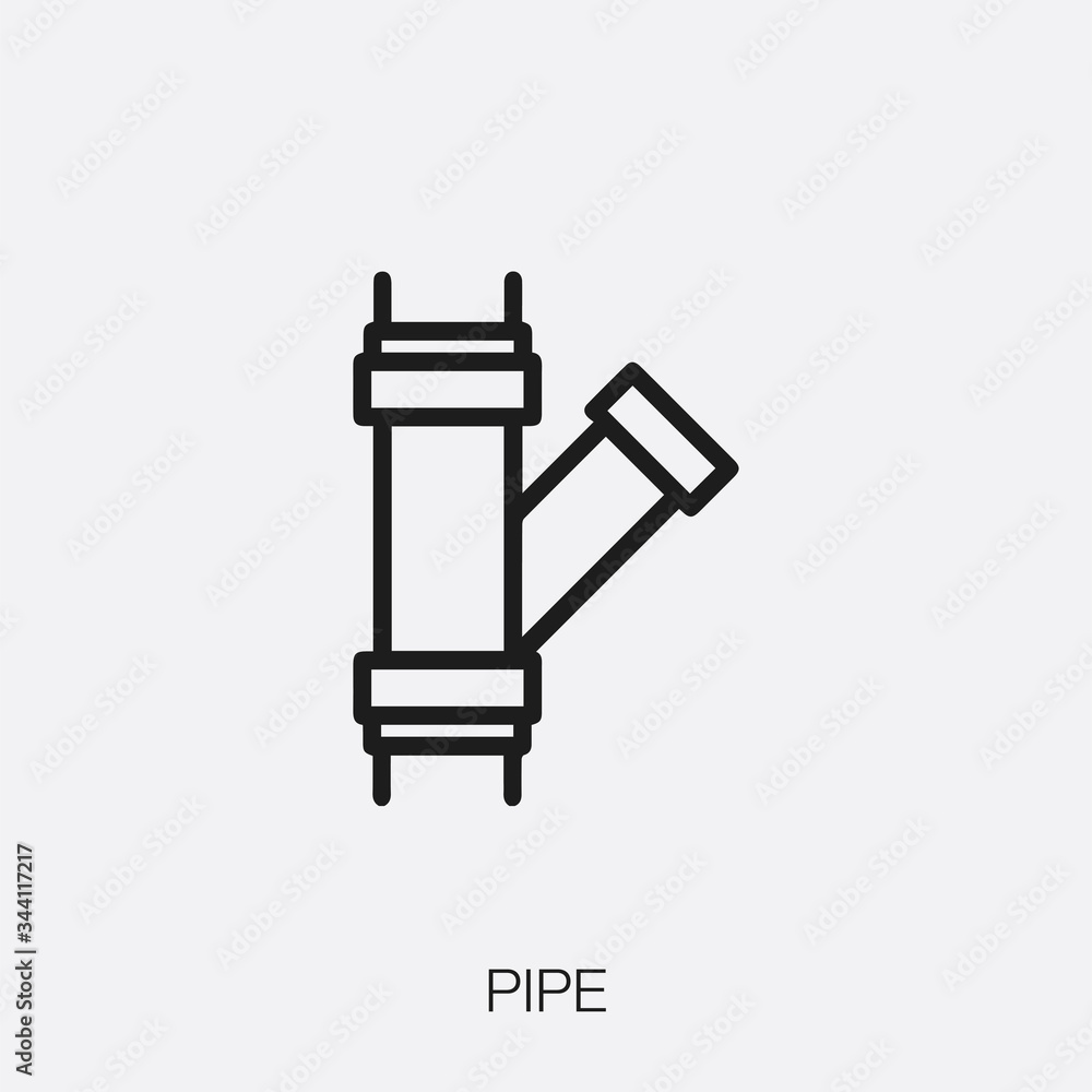 pipe icon vector sign symbol pipe icon vector sign symbol