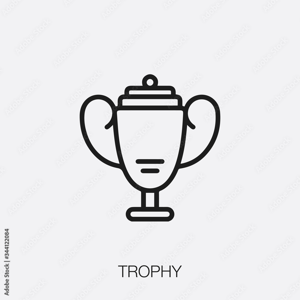 trophy icon vector sign symbol trophy icon vector sign symbol