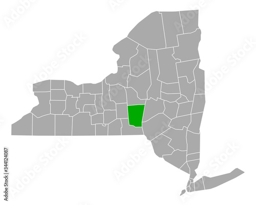Karte von Chenango in New York photo