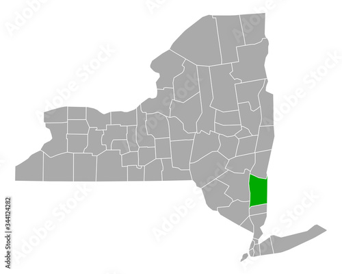 Karte von Dutchess in New York